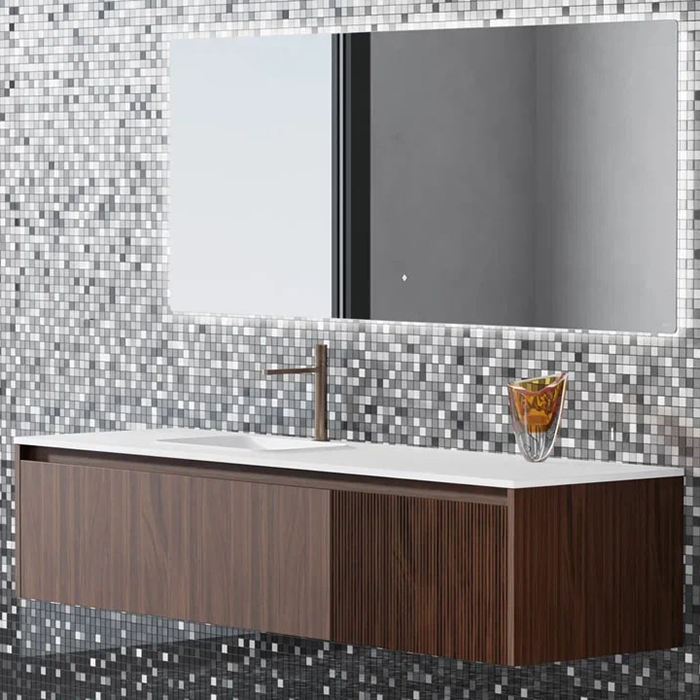 Salini Зеркало для ванны OMBRA 200х70х2.5см., с LED подсветкой, влагостойкое AGC Сrystalvision, сенс. выкл., крепления, обогрев, антизапот.