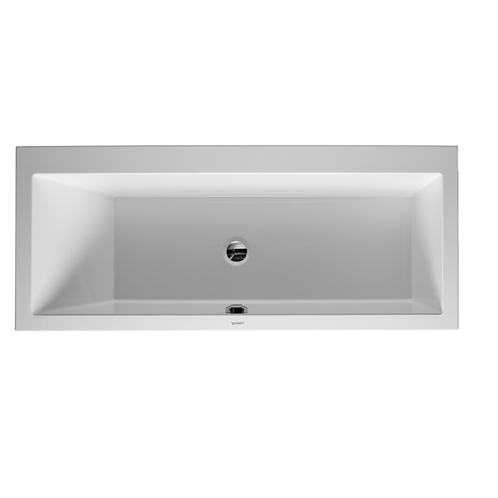 Duravit VERO Ванна 170х75см, акриловая, прямоугольная встраиваемая или с панелями, наклон спины слева, цвет: белый