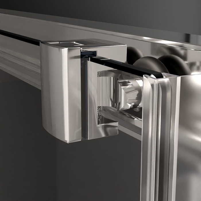 Radaway Alienta D Душевое ограждение 80x100см, стекло прозрачное, покрытие Easy Clean, профиль: хром