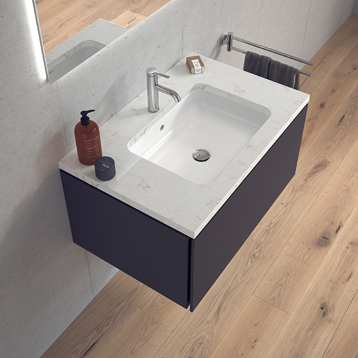 Duravit Happy D.2 Раковина встраиваемая 48х34.5см., без отв. с покрытием WonderGliss, цвет: белый