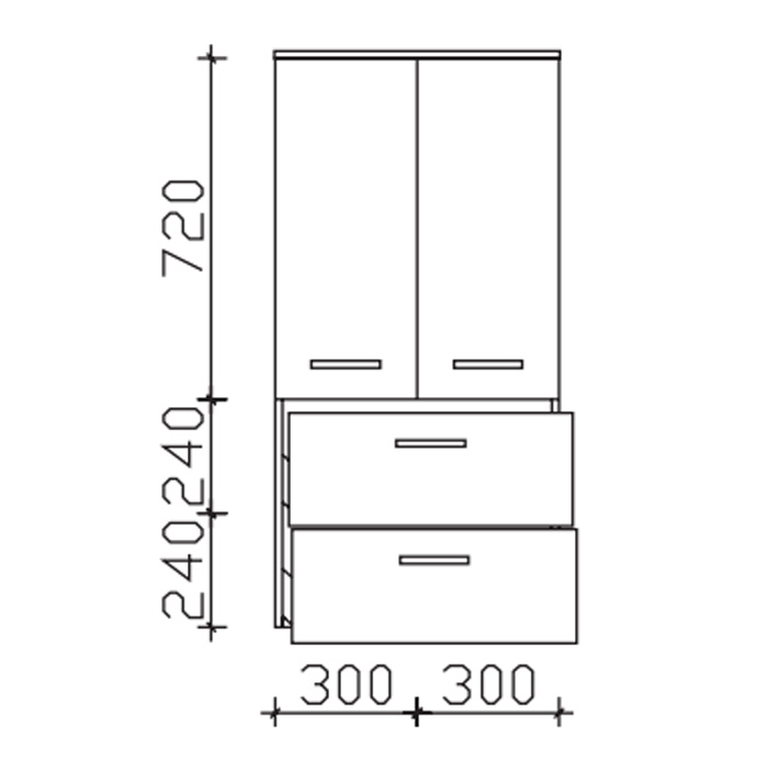 Pelipal Pineo Миди-шкаф 2 дверцы, 2 ящика, 121x60x33см, подвесной, Цвет: мокка