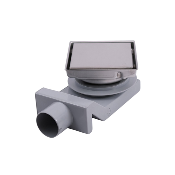 Plumberia Трап душевой PS HOLDER 13x13см, выпуск 50мм, 40л/мин, цвет: нержавеющая сталь
