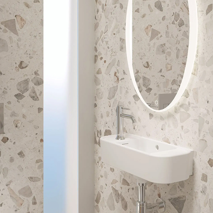 Kerama Marazzi Elegance Раковина подвесная 51x12см, с 1 отв., левосторонняя, цвет: белый матовый