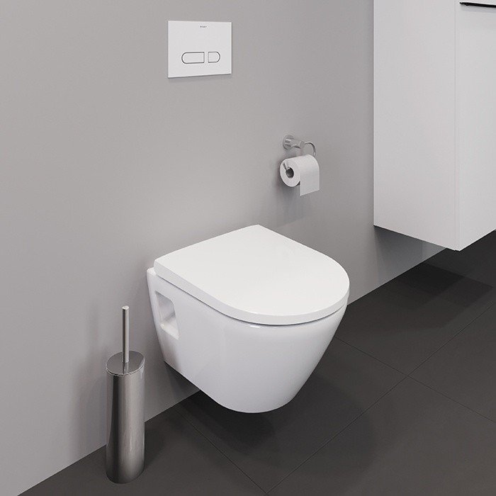 Duravit D-Neo Унитаз 36х48см., подвесной, безободковый, с сиденьем микролифт, цвет: белый