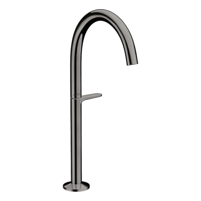 Axor One Смеситель для раковины Sel 260, на 1 отв., высокий, с донным клапаном Push-Open, цвет: полированный черный хром
