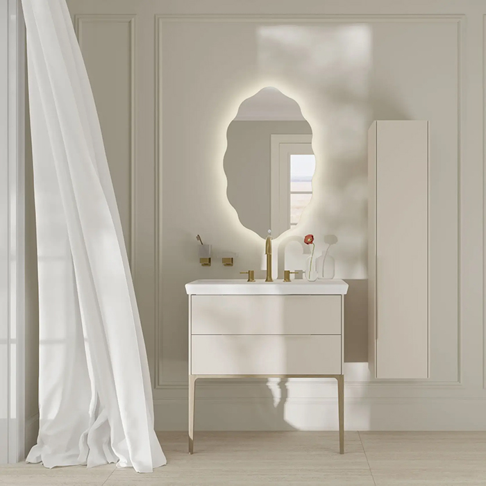 Kerama Marazzi Elegance Зеркало 52см, подвесное, сенсор смена цвета подсветки и диммер, цвет: белый