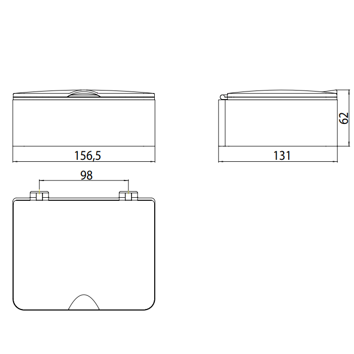 EMCO System2 Контейнер для бумажных платков, настольный, цвет: черный/хром