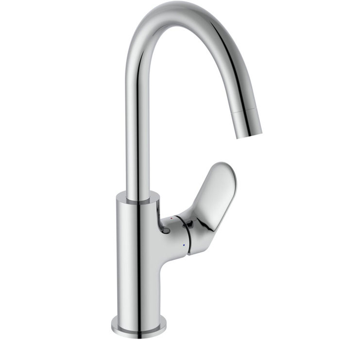 Ideal Standard Ceralife O Смеситель для раковины H21.5см., на 1 отв., с поворотным изливом, цвет: хром