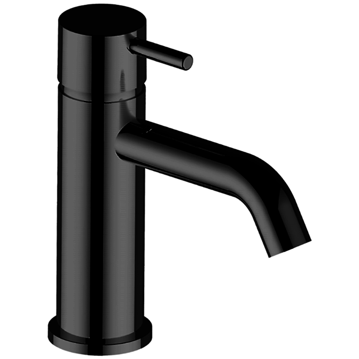 CISAL Less New Смеситель однорычажный для раковины на 1 отверстие без донного клапана, цвет: черный 