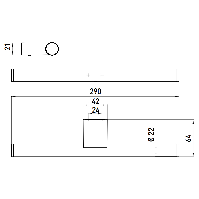 EMCO System2 Двойной держатель запасного рулона, горизонтальный, подвесной, цвет: хром