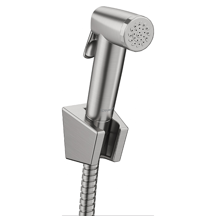 Duravit  Гигиенический душ для биде, брашированная сталь