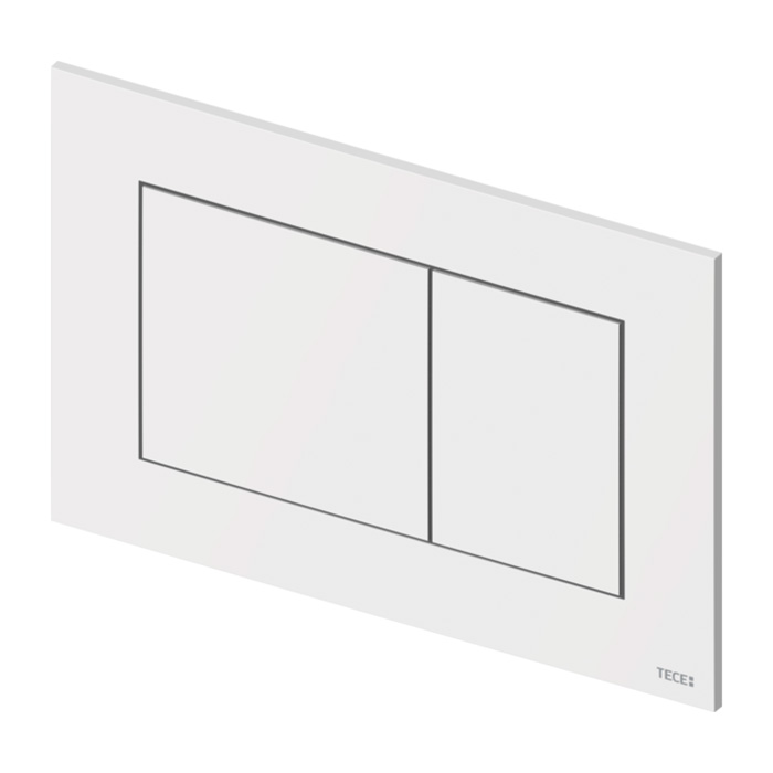 TECEnow Панель смыва с антибактериальным покрытием, белый глянцевый