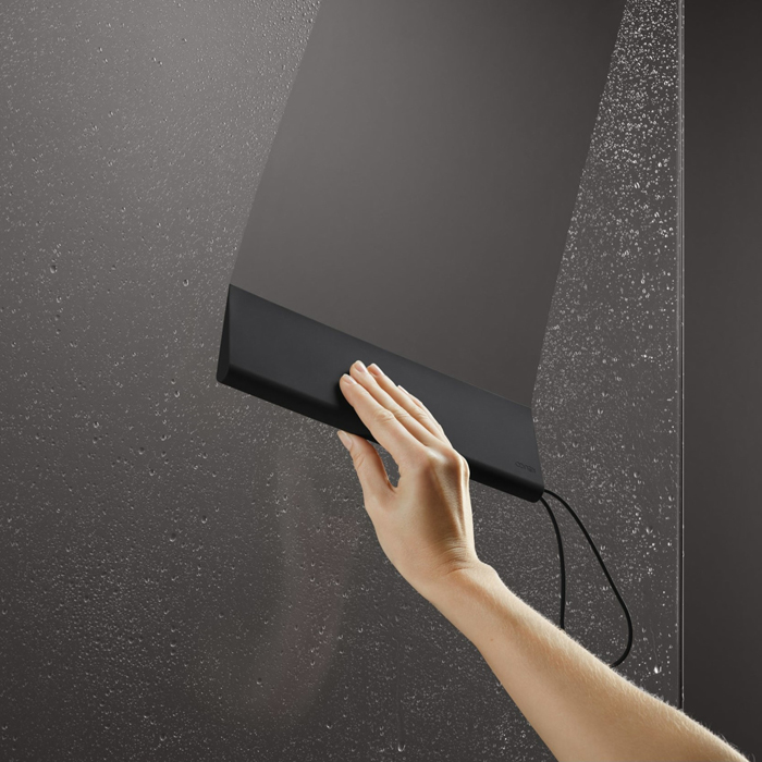 Keuco Стеклоочиститель с настенным креплением, скрытый крепеж для приклеивания в к-те цвет: чёрный