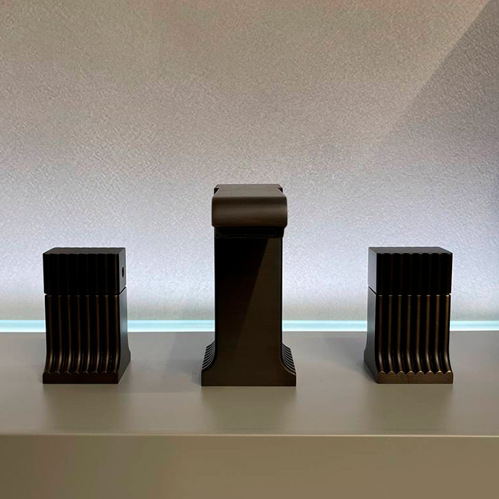 Stella Casanova Смеситель для раковины на 3 отверстия, цвет: бронза темная