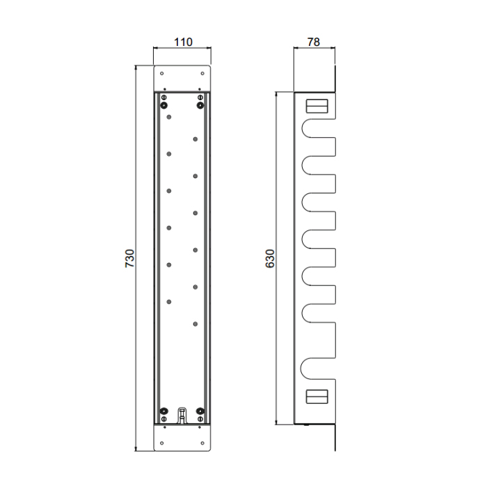 Carimali Короб для легой установки термостатического смесителя на 6 выходов