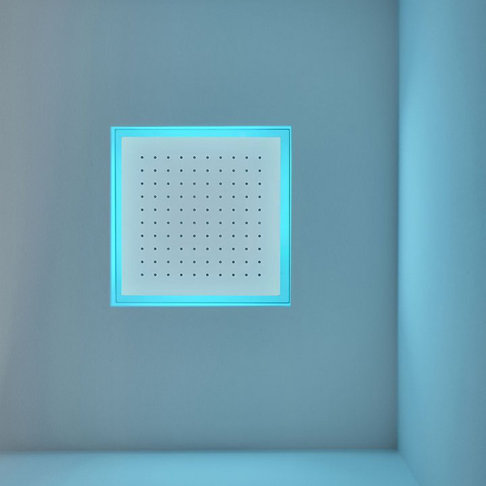 Antonio Lupi Душевая система Meteo 35 x 35 x 11 см, цвет: белый, с подсветкой