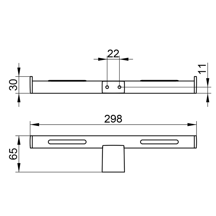 Keuco Plan Держатель для т/б, двойной, подвесной, цвет: хром