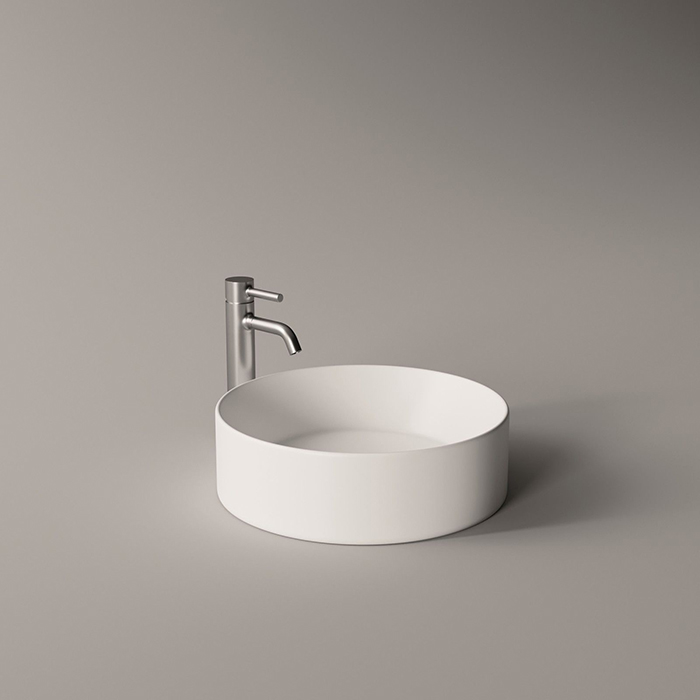 Alice Spy Round Раковина Ø40см., накладная, без отв., цвет: белый матовый