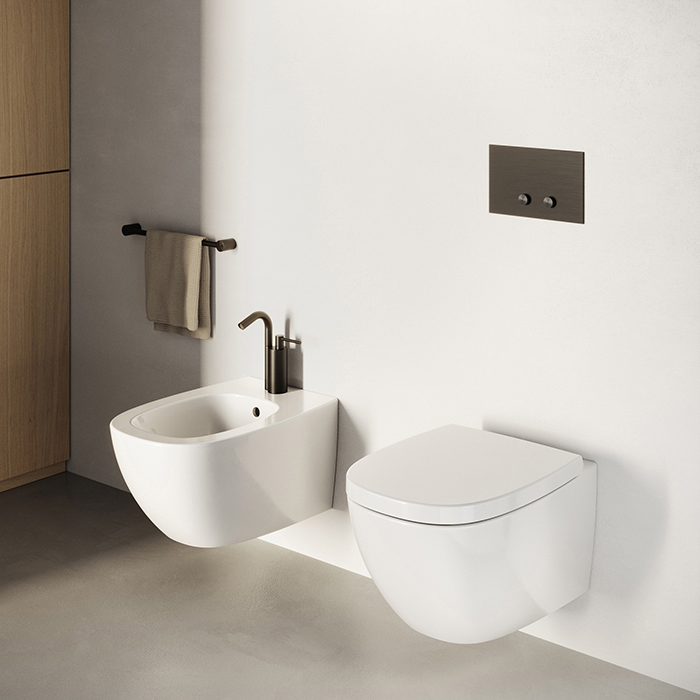 Catalano Alvea Унитаз подвесной 53х36см., безободковый, смыв Tornado, покрытие Cataglaze+, цвет: белый глянцевый