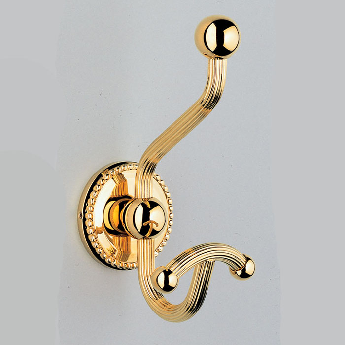 THG Amour De Trianon Крючок для одежды, подвесной, двойной, цвет: полированное золото
