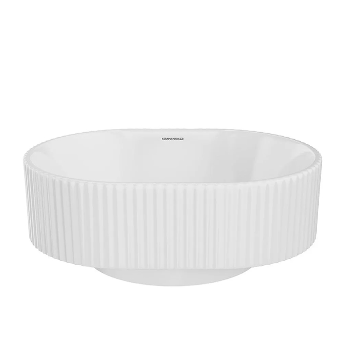 Kerama Marazzi ArtBasin Sabbia Раковина накладная 50.5х36.6см., без отв., цвет: белый глянцевая