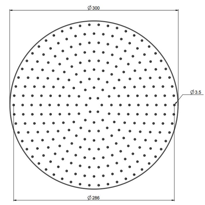 Carlo Frattini Wellness Верхний душ Ø 300 мм., из латуни, цвет: хром
