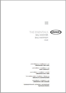 Jacuzzi Инструкция Bali shower, Bali hammam RU