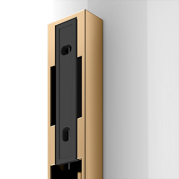 Keuco Edition 400 Туалетный ёршик, подвесной, c крышкой, цвет: brushed brass