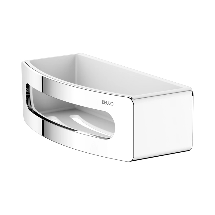 Keuco Elegance Полочка для душа, подвесная, цвет: белый/хром