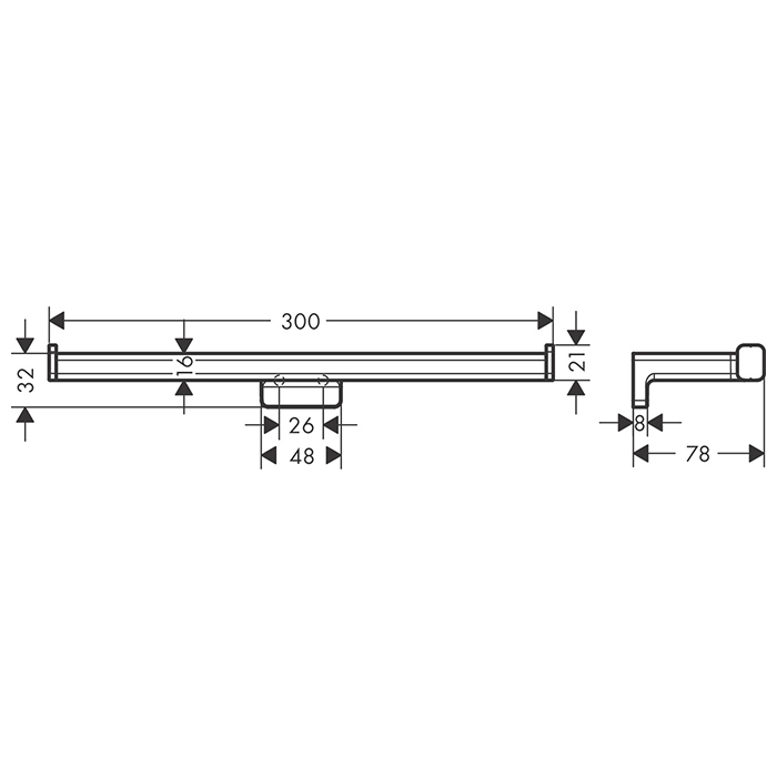 Hansgrohe AddStoris Держатель т/б, двойной, цвет: шлифованная бронза ...