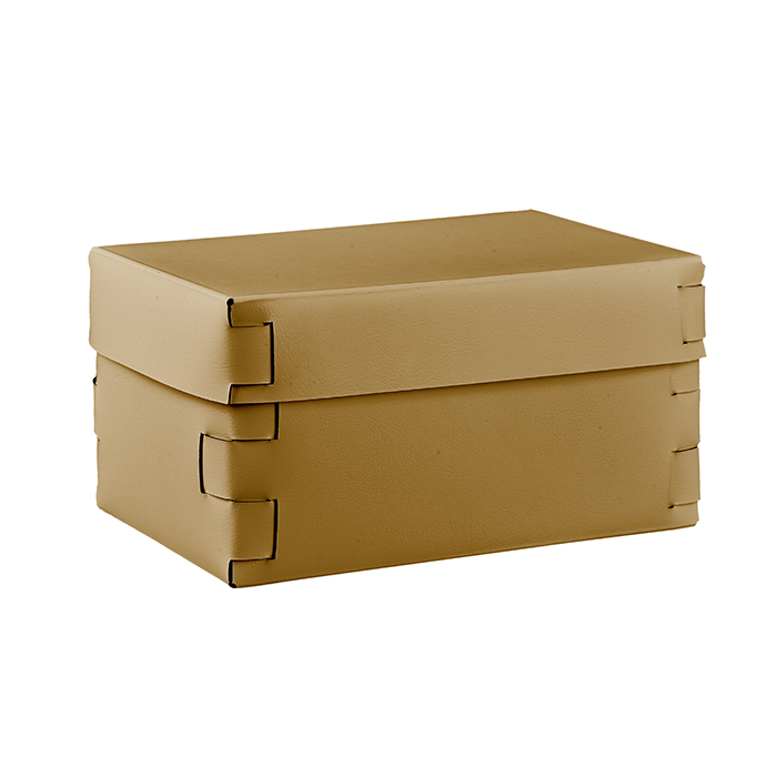 ADJ Коробка Snob, 25x15xH13,5 см., цвет: горчичный/оливковый