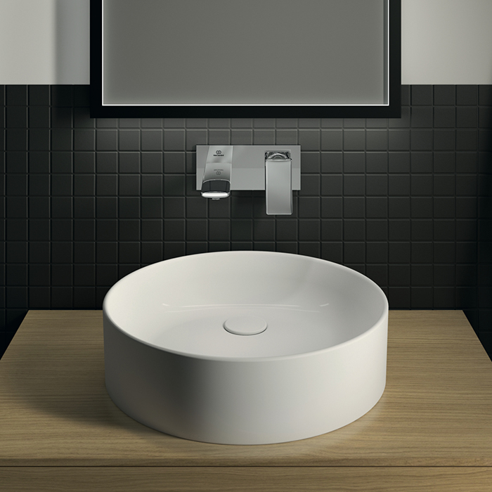 Ideal Standard Conca Раковина накладная d45хh12см, круглая, без отв., с крепежом, цвет: белый матовый