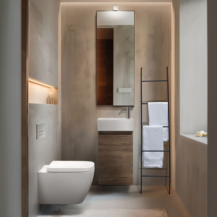 Ideal Standard i.life S Раковина 37х21xh12см., подвесная, с 1 отв., Dx, без перелива, цвет: белый глянец