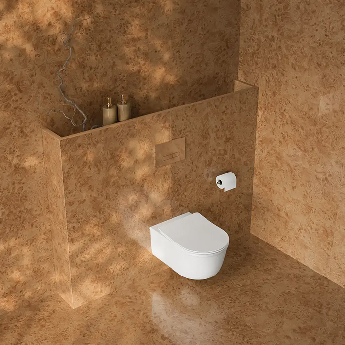 Kerama Marazzi Elegance Унитаз подвесной 53x35см, безободковый, цвет: белый глянцевый