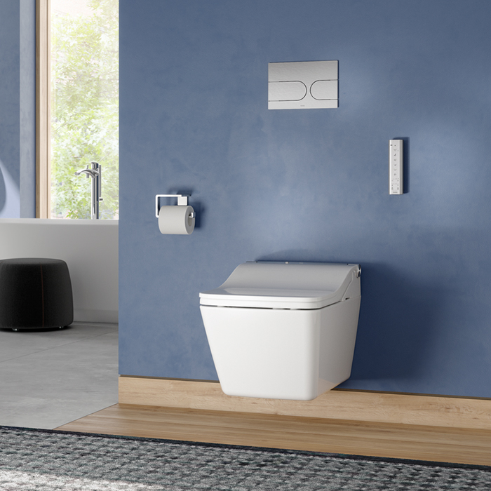 TOTO Washlet SW Комплект: унитаз подвесной, сиденье с управлением, модуль для установки, клавиша, цвет: белый