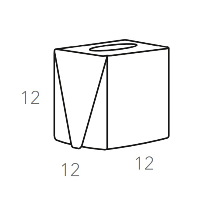 ADJ Салфетница Kleenex, 12x12xH12 см., цвет: горчичный/оливковый