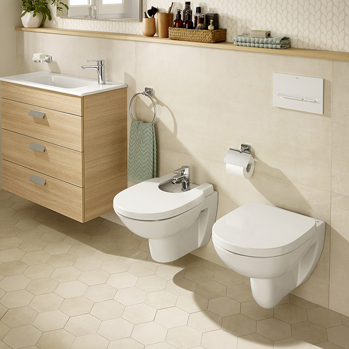 Roca Debba Round Унитаз подвесной 35x54см, безободковый, цвет: белый