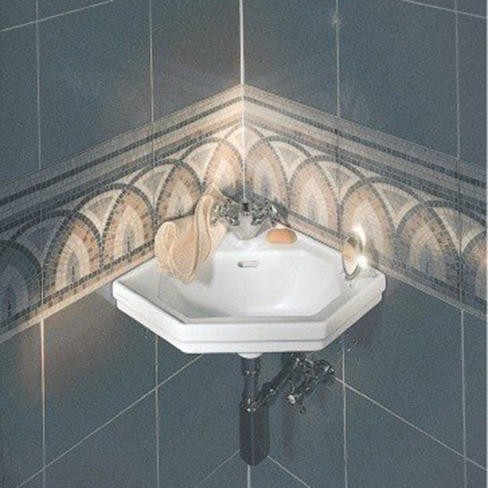 Duravit 1930 Раковина подвесная, 59х45х Н: 19.5см., угловая, 1отв., цвет: белый
