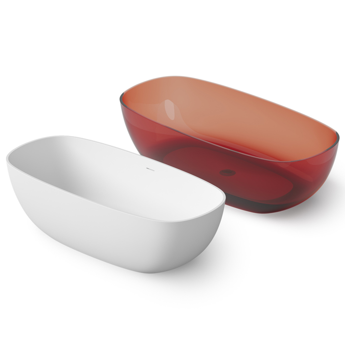 Dea Design Modern Ванна 162х80х54см., отдельностоящая, Solid Surface, цвет: White №18