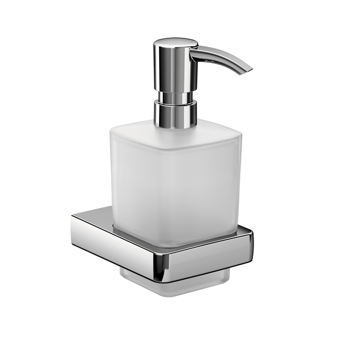Emco Trend Дозатор для жидкого мыла, флакон атласное стекло, подвесной, цвет: хром