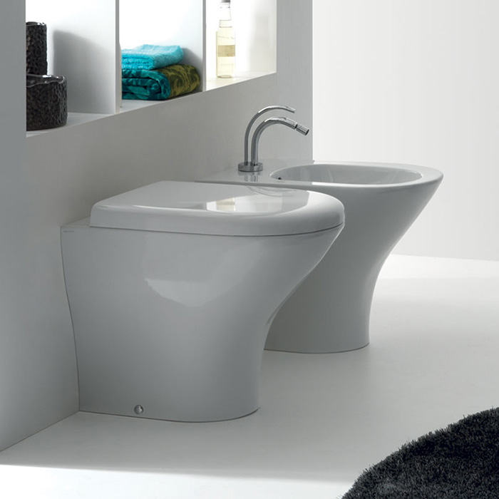 Kerasan Aquatech Унитаз напольный 55х36см, с крепежом, цвет: белый