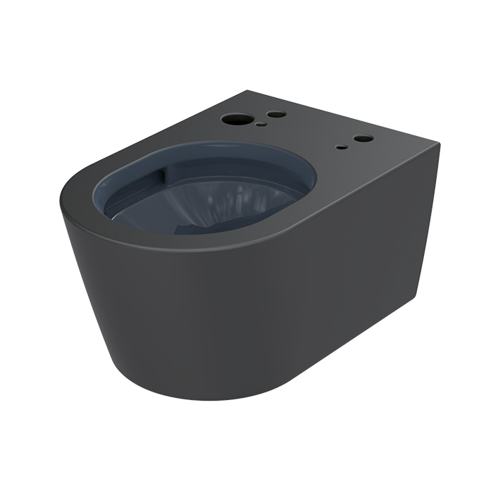TOTO RP Унитаз подвесной 38x58см, безободковый, сиденье Washlet RW, цвет: чёрный матовый