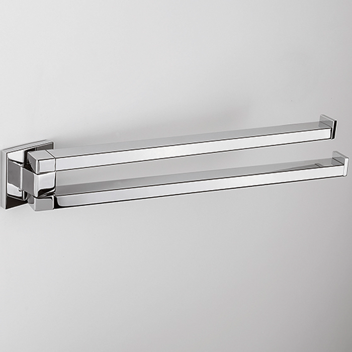 Colombo Basic Q Полотенцедержатель 33.4см, двойной поворотный, цвет: хром