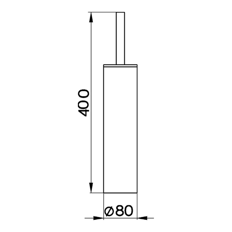 Cisal System Ерш напольный, цвет хром
