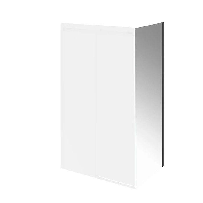 Kerama Marazzi Cristallo Душевая боковая панель 90х210см, цвет: черный матовый