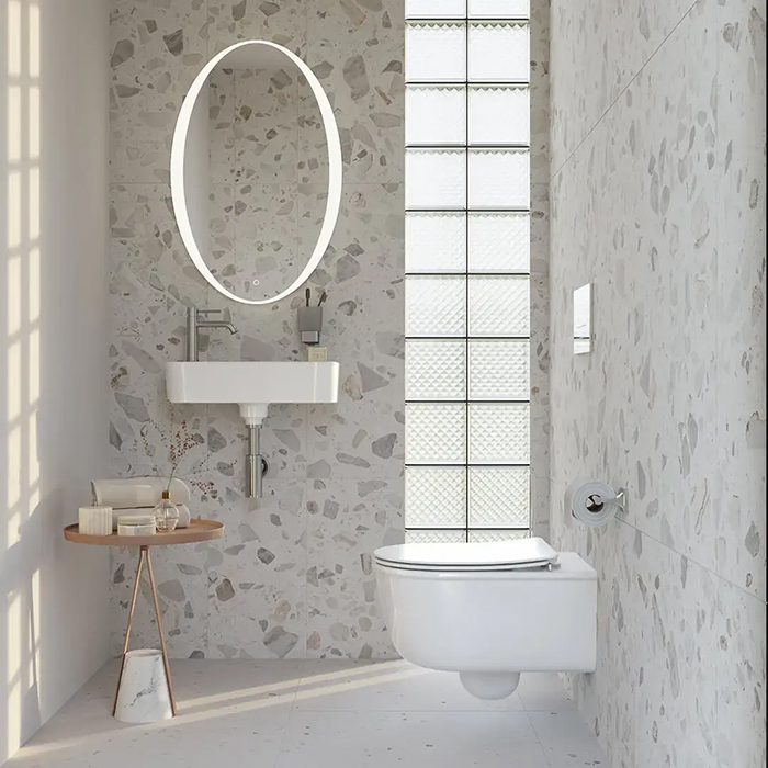 Kerama Marazzi Elegance Унитаз подвесной 53x35см, безободковый, цвет: белый глянцевый