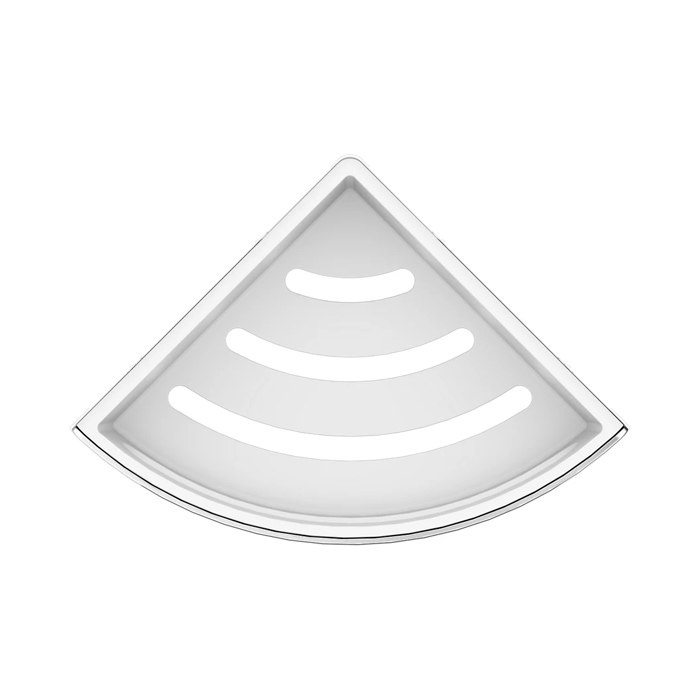 Keuco Elegance Полочка для душа, подвесная, угловая, цвет: белый/хром