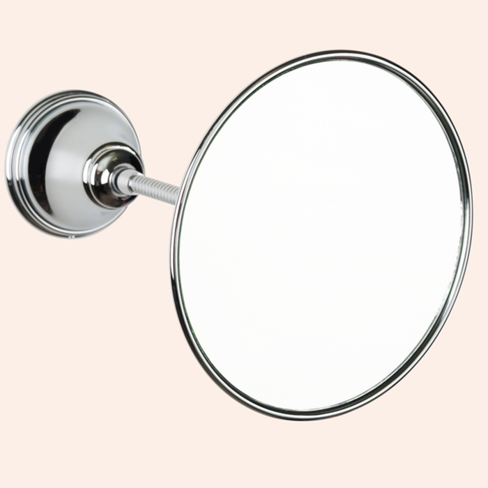 TW Harmony 025, подвесное зеркало косметическое круглое диам.14см, цвет:  хром