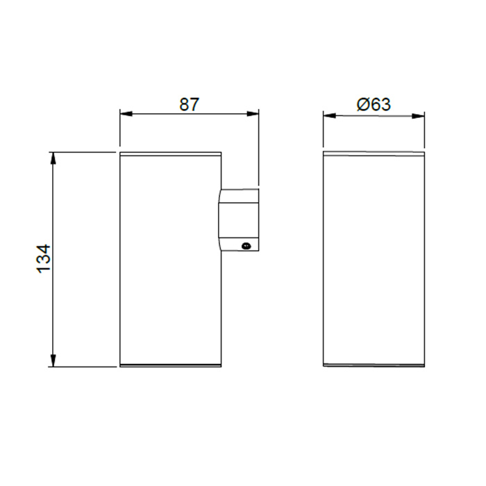 Almar Стакан подвесной d6.3x8.7хh13.4см, цвет: латунь брашированная PVD