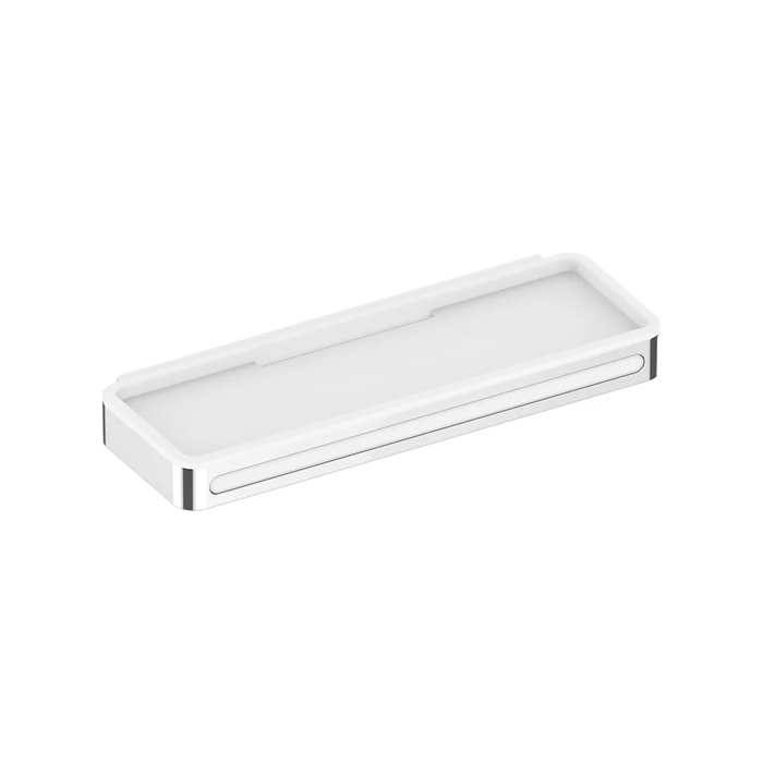 Keuco Plan Полочка для душа, подвесная, со стеклоочистителем, цвет: хром/белый